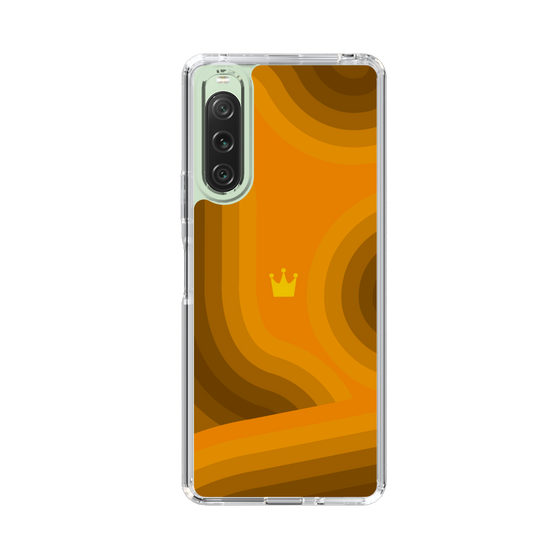 スリムプロテクションケース［ CASEPLAY Winding Pattern - Orange ］