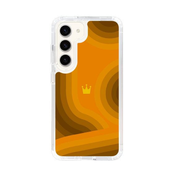 スリムプロテクションケース［ CASEPLAY Winding Pattern - Orange ］