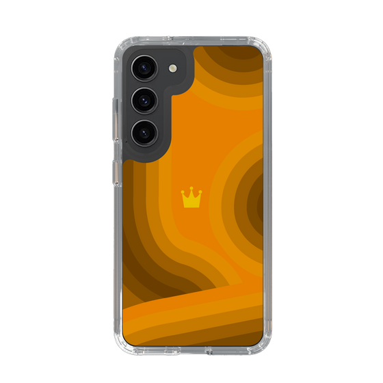 スリムプロテクションケース［ CASEPLAY Winding Pattern - Orange ］