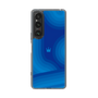 スリムプロテクションケース［ CASEPLAY Winding Pattern - Blue ］