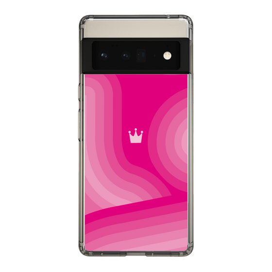 スリムプロテクションケース［ CASEPLAY Winding Pattern - Pink ］