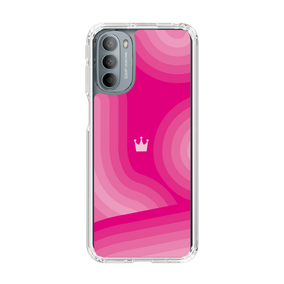 スリムプロテクションケース［ CASEPLAY Winding Pattern - Pink ］