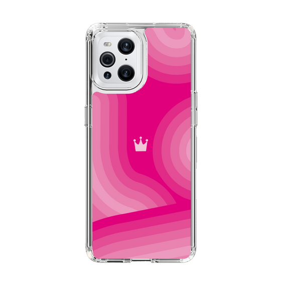 スリムプロテクションケース［ CASEPLAY Winding Pattern - Pink ］