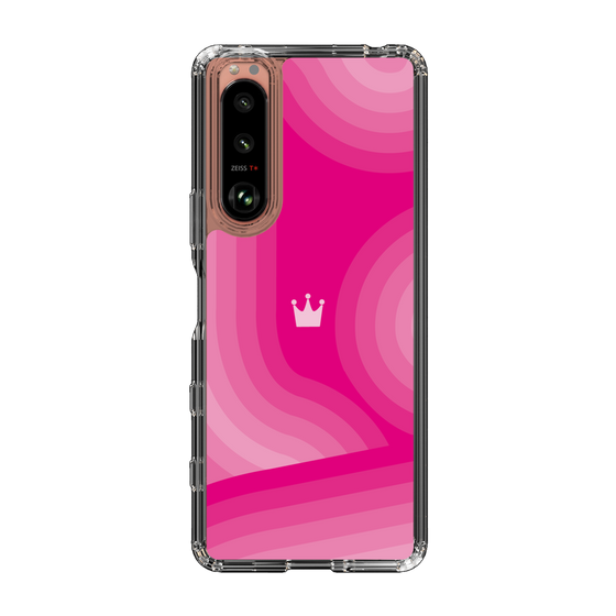 スリムプロテクションケース［ CASEPLAY Winding Pattern - Pink ］