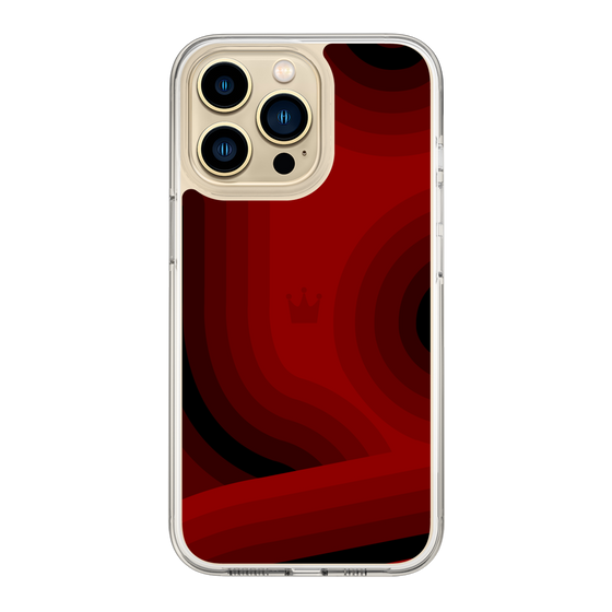 スリムプロテクションケース［ CASEPLAY Winding Pattern - Red ］