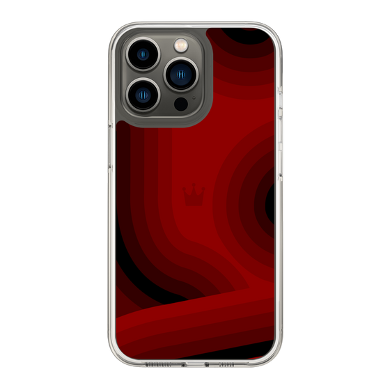 スリムプロテクションケース［ CASEPLAY Winding Pattern - Red ］
