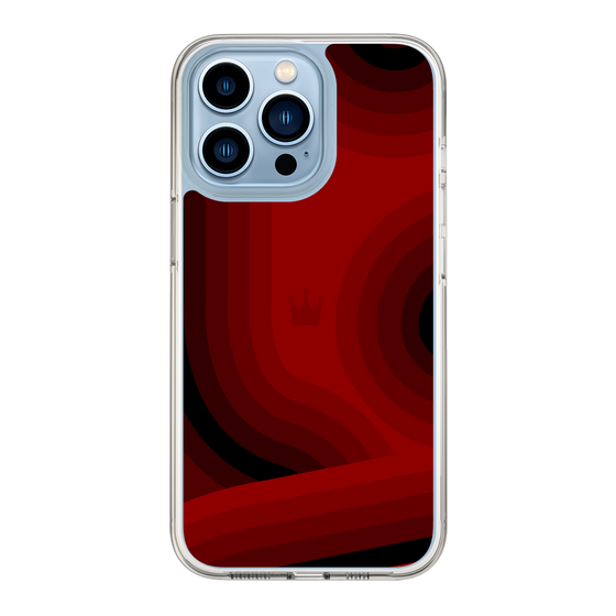スリムプロテクションケース［ CASEPLAY Winding Pattern - Red ］