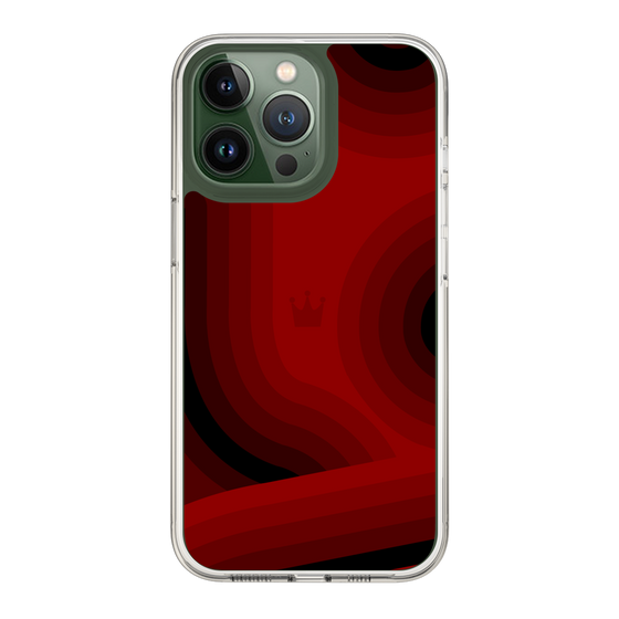 スリムプロテクションケース［ CASEPLAY Winding Pattern - Red ］