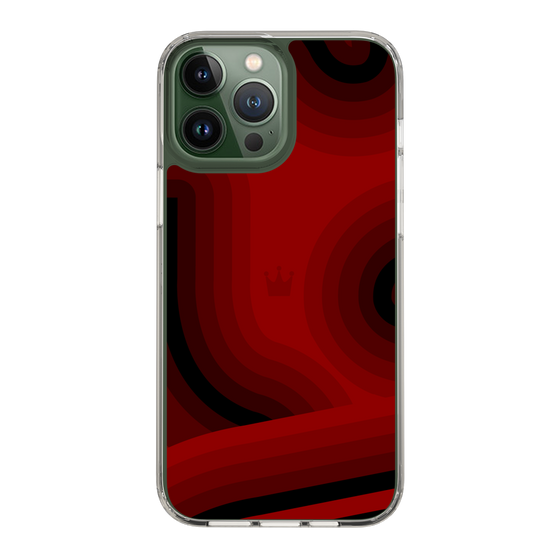 スリムプロテクションケース［ CASEPLAY Winding Pattern - Red ］