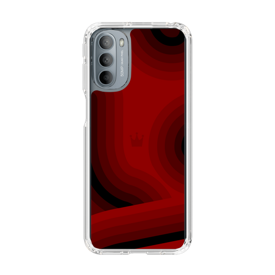 スリムプロテクションケース［ CASEPLAY Winding Pattern - Red ］