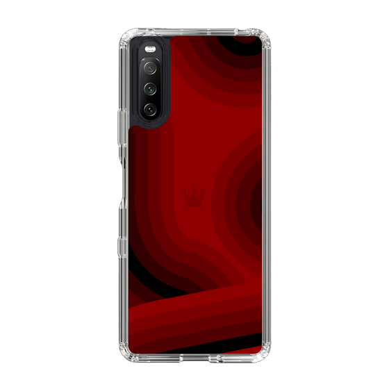 スリムプロテクションケース［ CASEPLAY Winding Pattern - Red ］