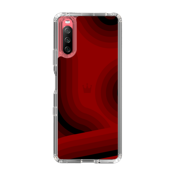 スリムプロテクションケース［ CASEPLAY Winding Pattern - Red ］