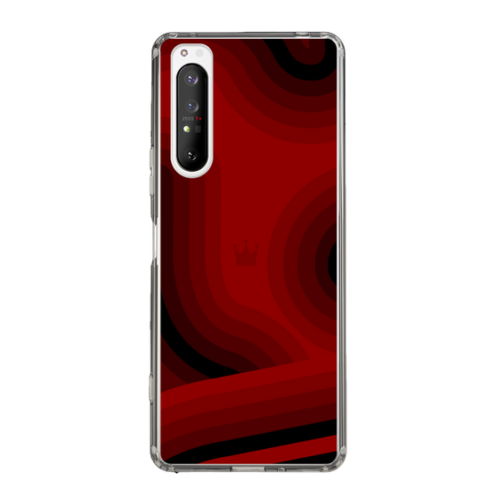 スリムプロテクションケース［ CASEPLAY Winding Pattern - Red ］