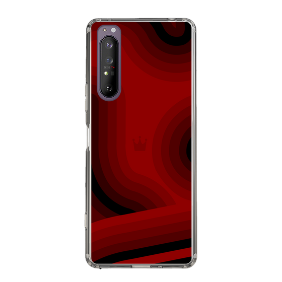 スリムプロテクションケース［ CASEPLAY Winding Pattern - Red ］