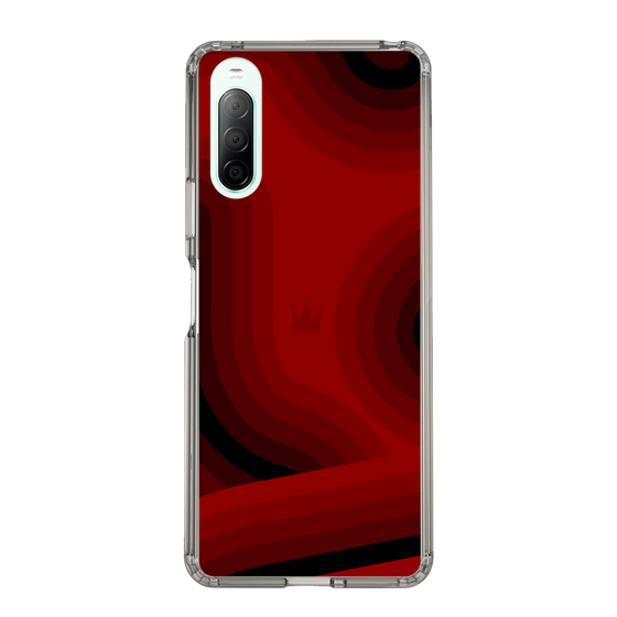 スリムプロテクションケース［ CASEPLAY Winding Pattern - Red ］