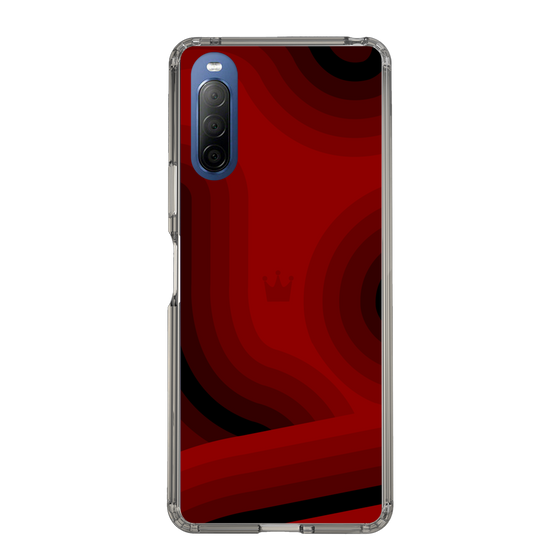 スリムプロテクションケース［ CASEPLAY Winding Pattern - Red ］