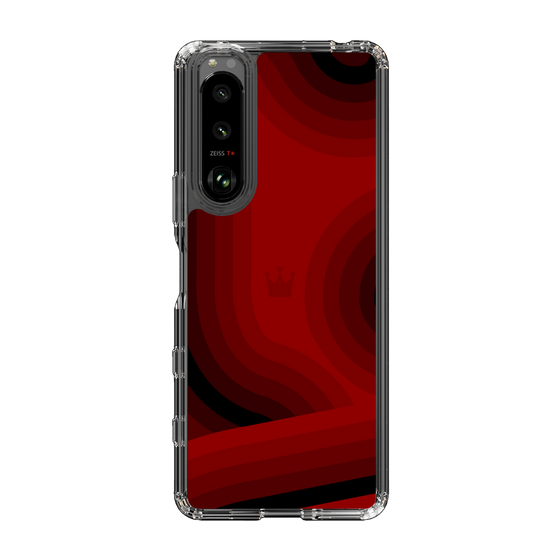 スリムプロテクションケース［ CASEPLAY Winding Pattern - Red ］