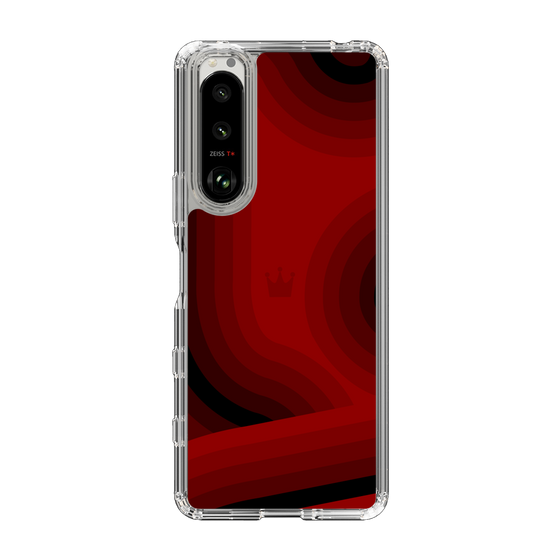 スリムプロテクションケース［ CASEPLAY Winding Pattern - Red ］