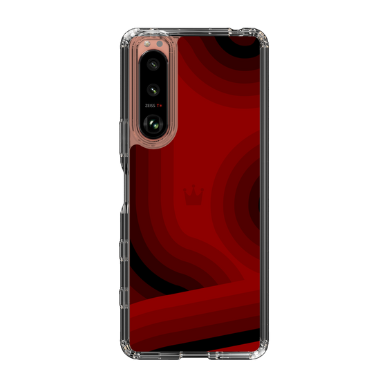 スリムプロテクションケース［ CASEPLAY Winding Pattern - Red ］