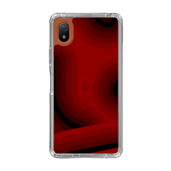 スリムプロテクションケース［ CASEPLAY Winding Pattern - Red ］