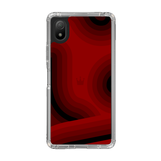 スリムプロテクションケース［ CASEPLAY Winding Pattern - Red ］