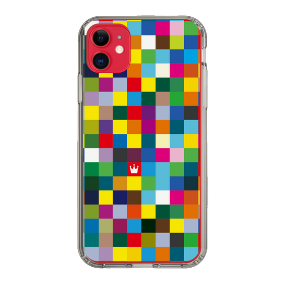 スリムプロテクションケース［ CASEPLAY Rainbow Check ］