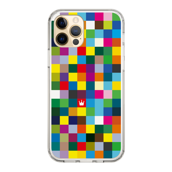 スリムプロテクションケース［ CASEPLAY Rainbow Check ］