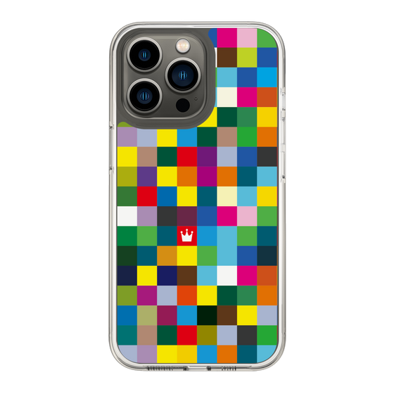 スリムプロテクションケース［ CASEPLAY Rainbow Check ］