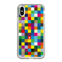 スリムプロテクションケース［ CASEPLAY Rainbow Check ］