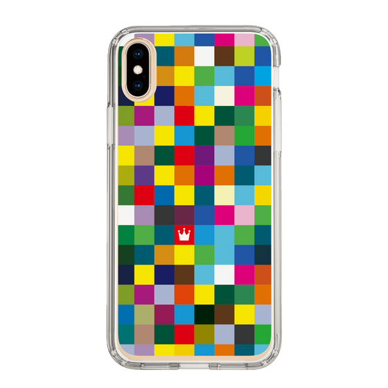 スリムプロテクションケース［ CASEPLAY Rainbow Check ］