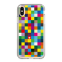 スリムプロテクションケース［ CASEPLAY Rainbow Check ］