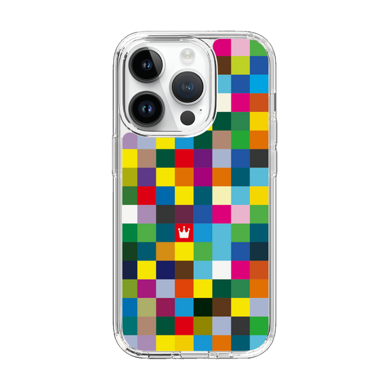 スリムプロテクションケース［ CASEPLAY Rainbow Check ］