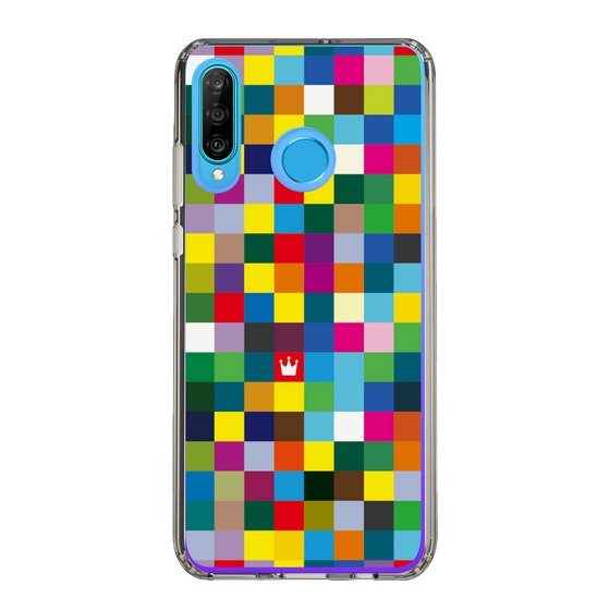 スリムプロテクションケース［ CASEPLAY Rainbow Check ］