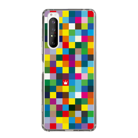 スリムプロテクションケース［ CASEPLAY Rainbow Check ］