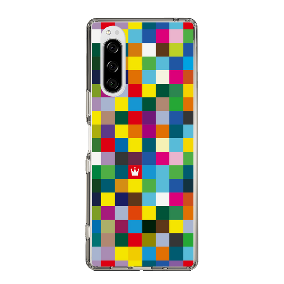 スリムプロテクションケース［ CASEPLAY Rainbow Check ］