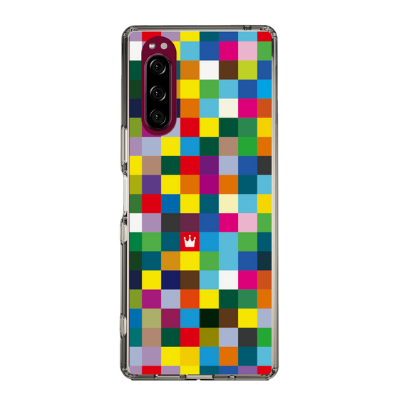 スリムプロテクションケース［ CASEPLAY Rainbow Check ］