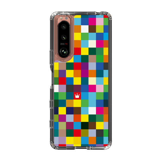 スリムプロテクションケース［ CASEPLAY Rainbow Check ］