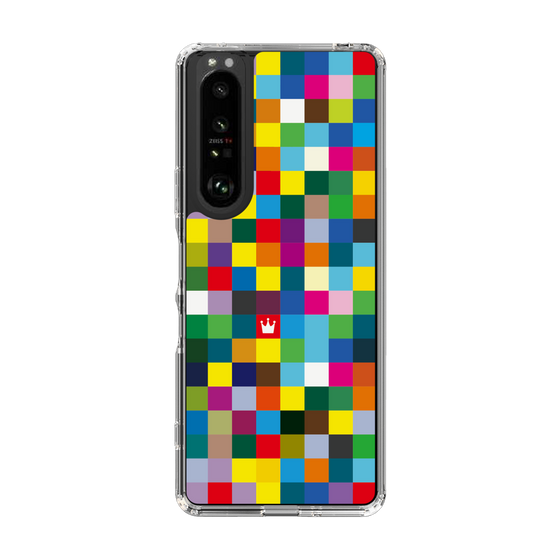 スリムプロテクションケース［ CASEPLAY Rainbow Check ］