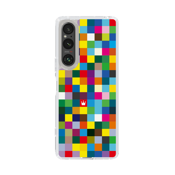 スリムプロテクションケース［ CASEPLAY Rainbow Check ］