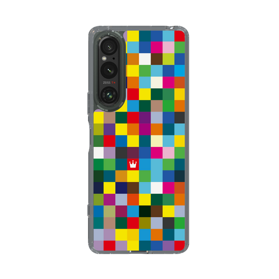 スリムプロテクションケース［ CASEPLAY Rainbow Check ］