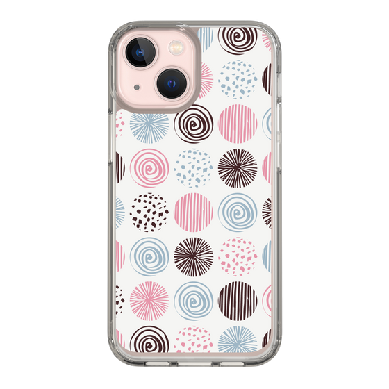 スリムプロテクションケース［ Nordic Circle - Pink ］