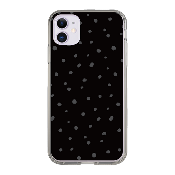 スリムプロテクションケース［ Drawing Dot - Black ］