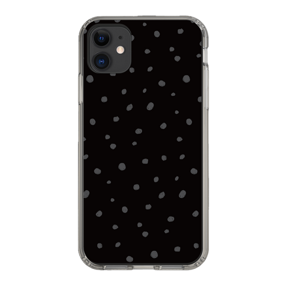 スリムプロテクションケース［ Drawing Dot - Black ］