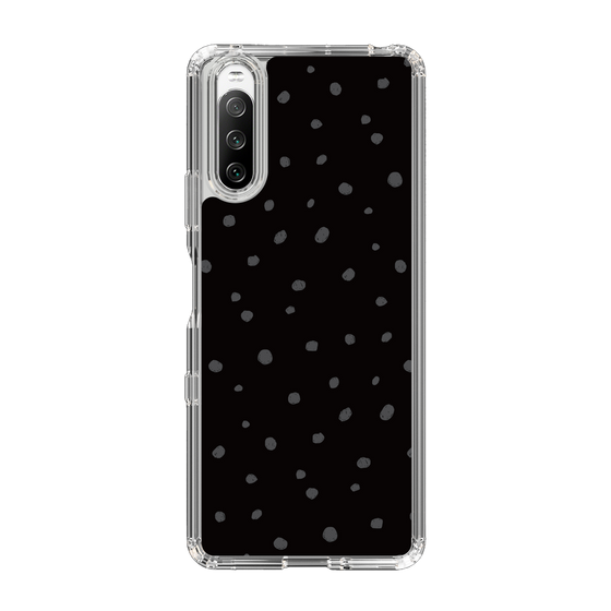 スリムプロテクションケース［ Drawing Dot - Black ］