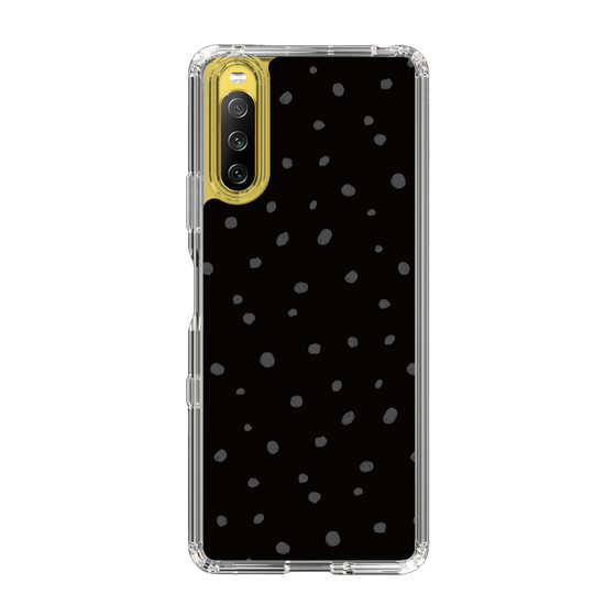 スリムプロテクションケース［ Drawing Dot - Black ］