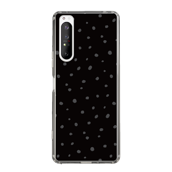 スリムプロテクションケース［ Drawing Dot - Black ］