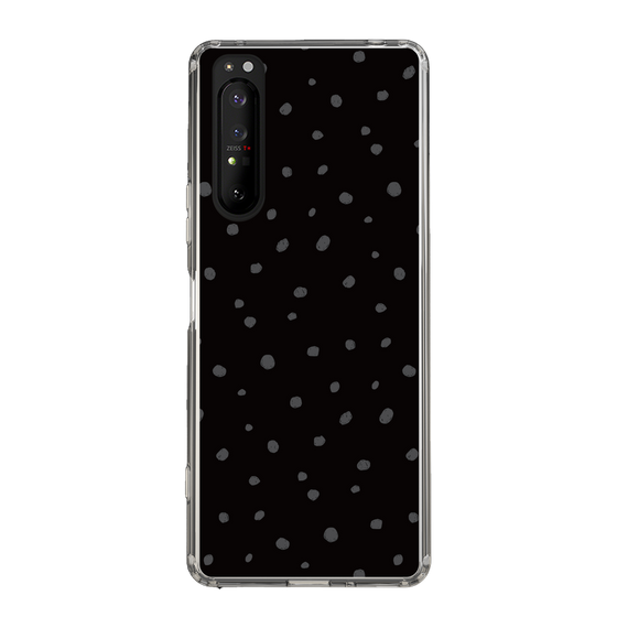 スリムプロテクションケース［ Drawing Dot - Black ］