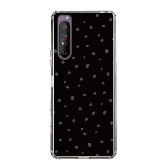 スリムプロテクションケース［ Drawing Dot - Black ］