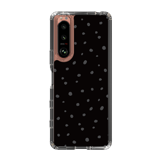 スリムプロテクションケース［ Drawing Dot - Black ］