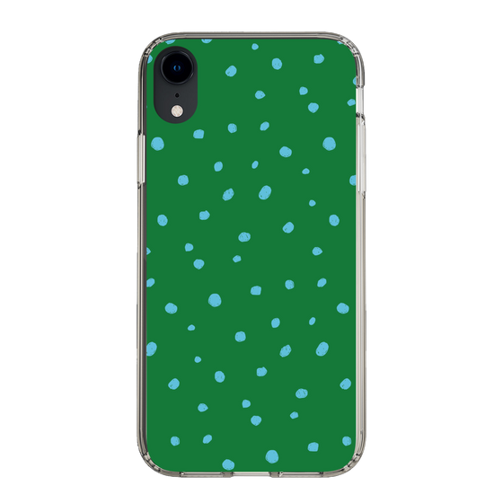 スリムプロテクションケース［ Drawing Dot - Green ］